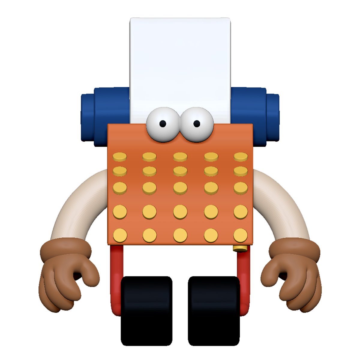Sesame Street Typewriter Guy 3 3/4-Inch ReAction Figure