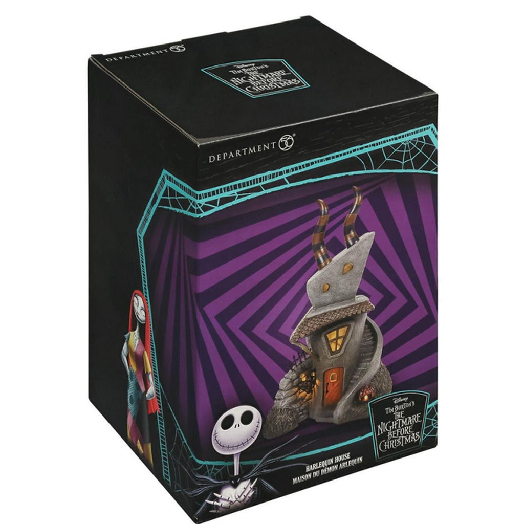 The Nightmare Before Christmas Village Harlequin House Statue