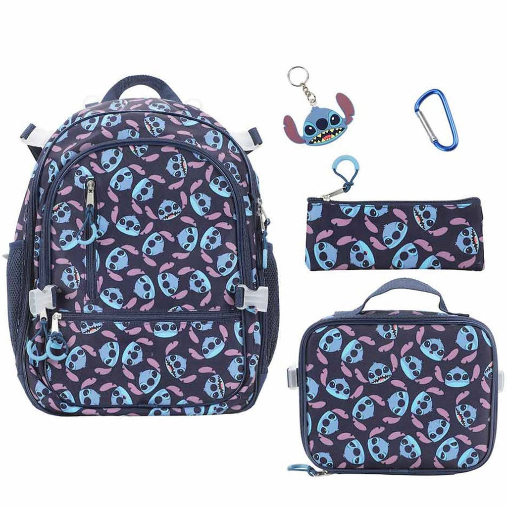 Lilo & Stitch Stitch All Over Print Youth Backpack 5-Piece Set