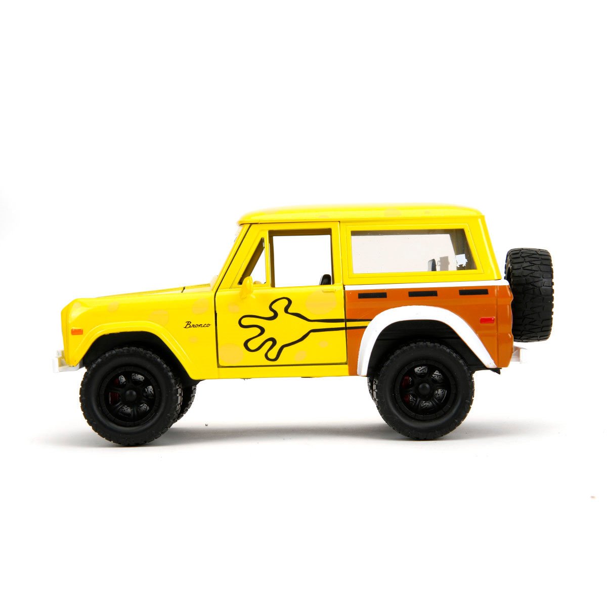 SpongeBob SquarePants 1972 Ford Bronco 1:24 Scale Die-Cast Metal Vehicle with Figure