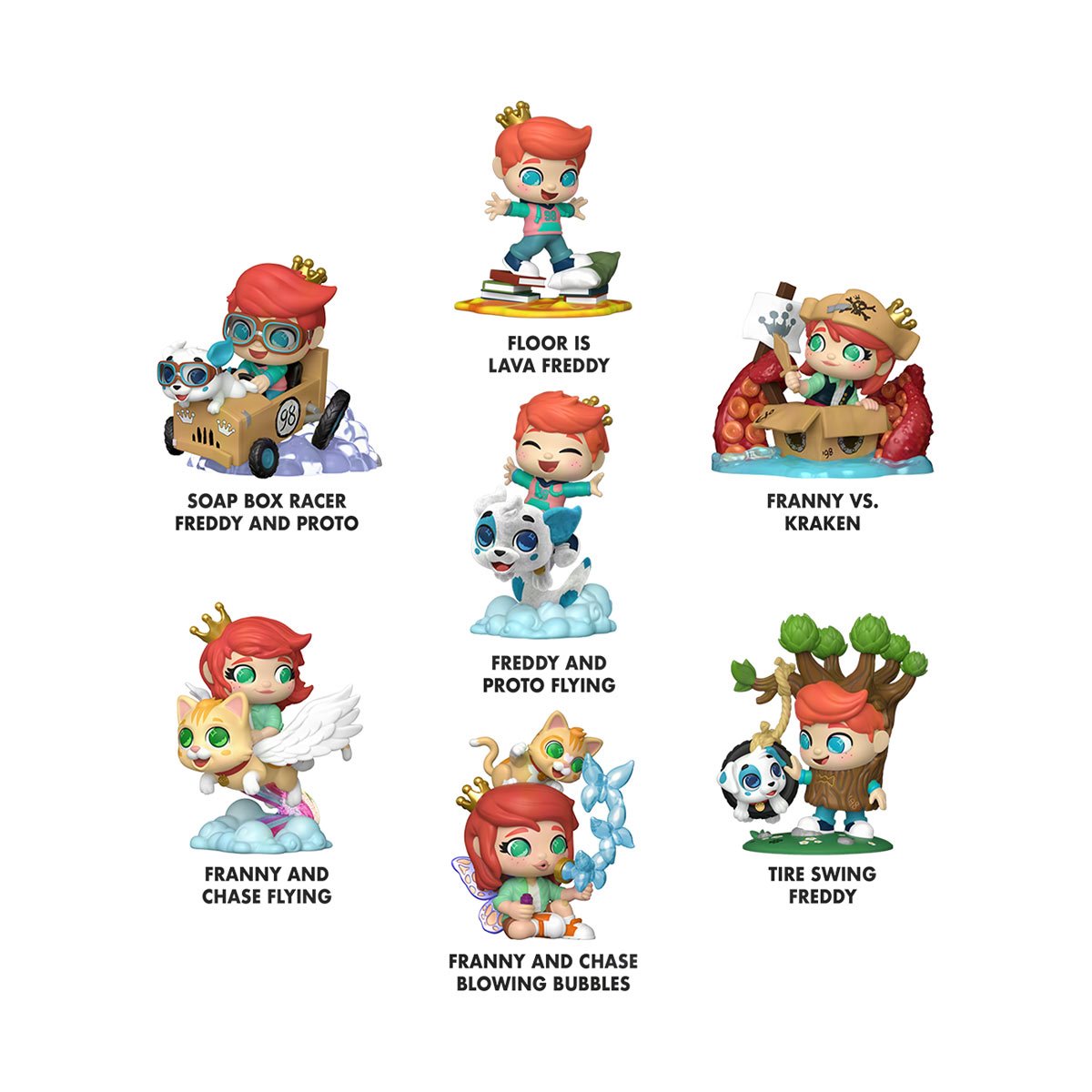 Funko Fun Squad Never Ending Fun Premium Vinyl Figure Display Case of 6