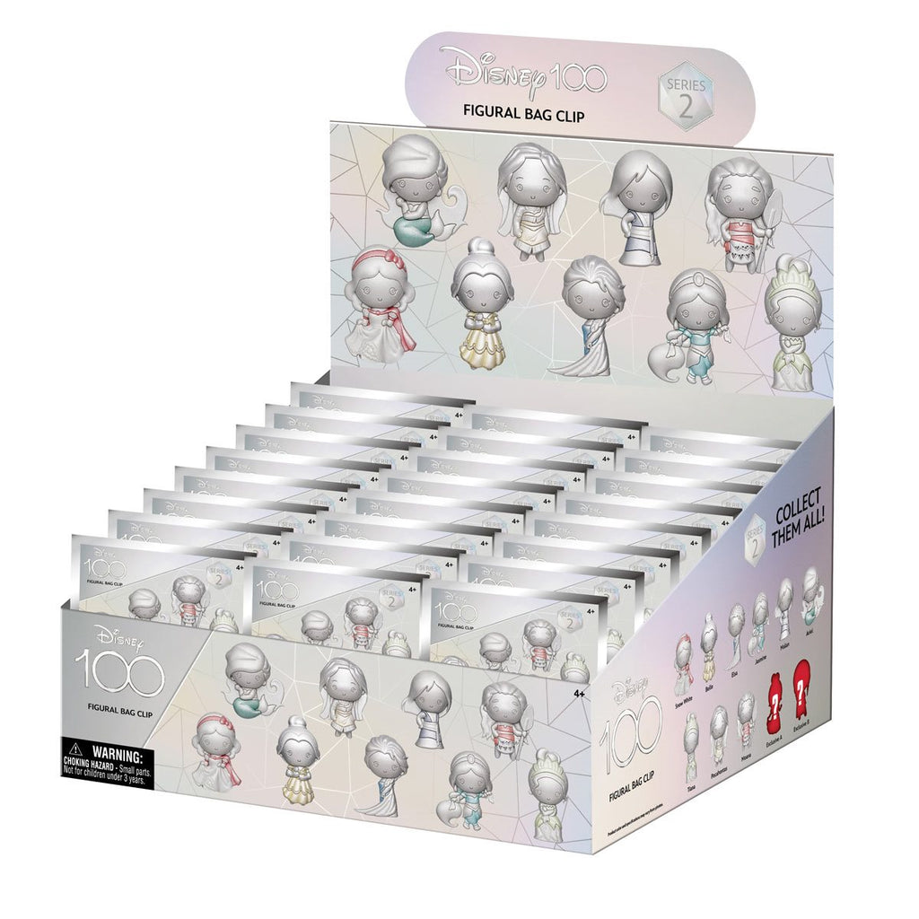 Disney 100 Heroines Series 2 3D Foam Bag Clip Random 6-Pack