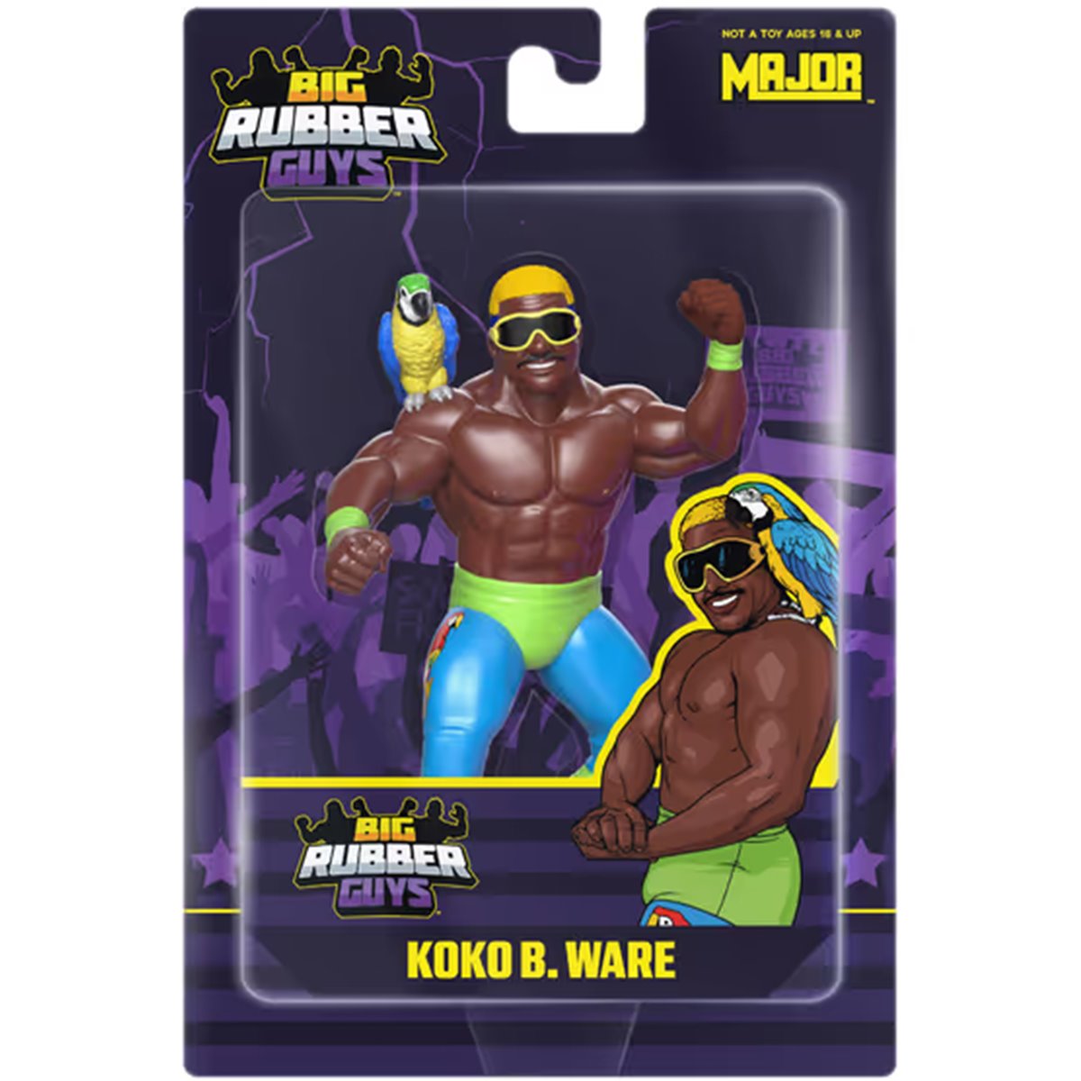 Major Big Rubber Guys Koko B. Ware Posed Figure