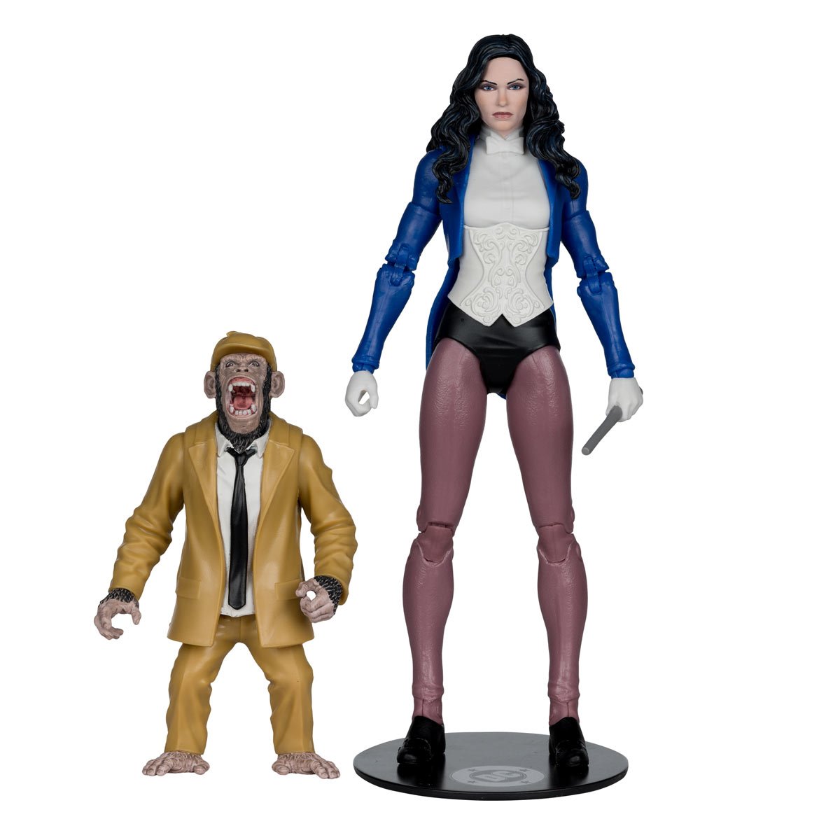 DC McFarlane Collector Edition Wave 13 Zatanna with Detective Chimp DC Classic #53 7-Inch Scale Action Figure
