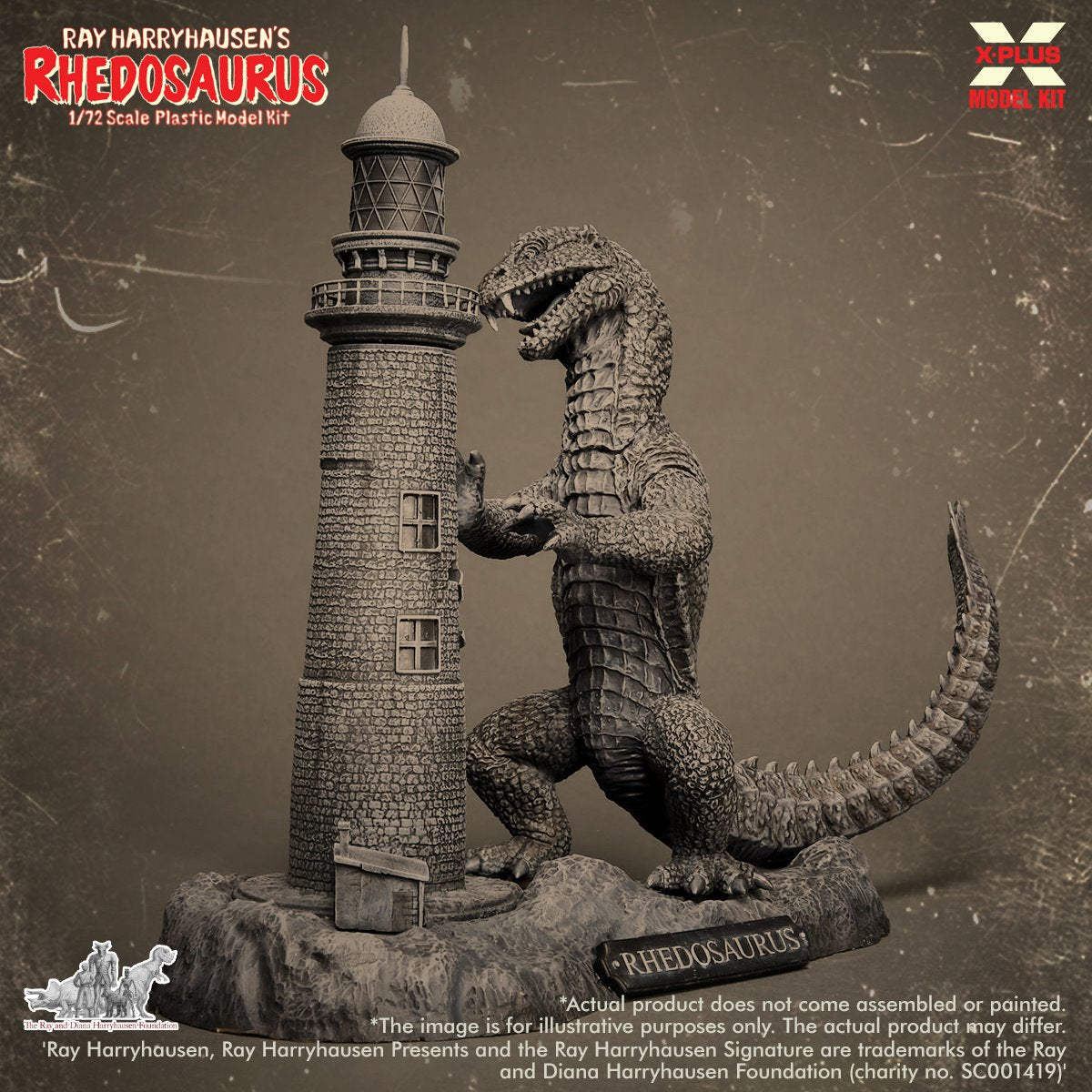Ray Harryhausen Rhedosaurus 1:72 Scale Model Kit