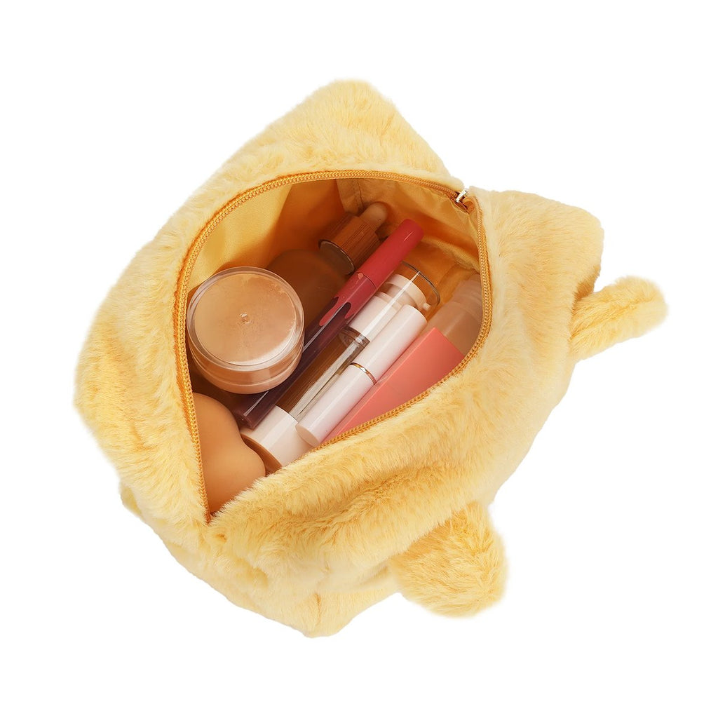 Winnie the Pooh Faux Fur Cosmetic Bag