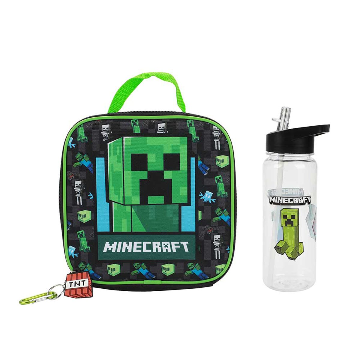 Minecraft Creeper Clear Youth Backpack 5-Piece Set