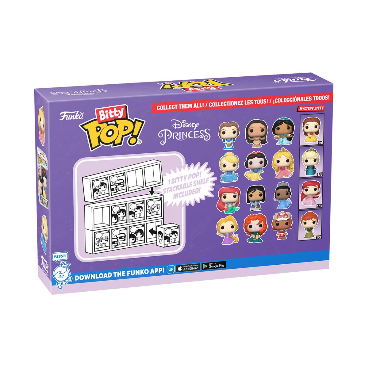 Disney Princesses Belle Funko Bitty Pop! Mini-Figure 4-Pack