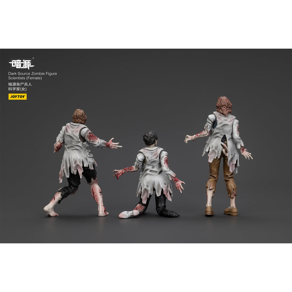 Joy Toy Dark Source Zombie Female Scientists 1:25 Scale Action Figure 3-Pack