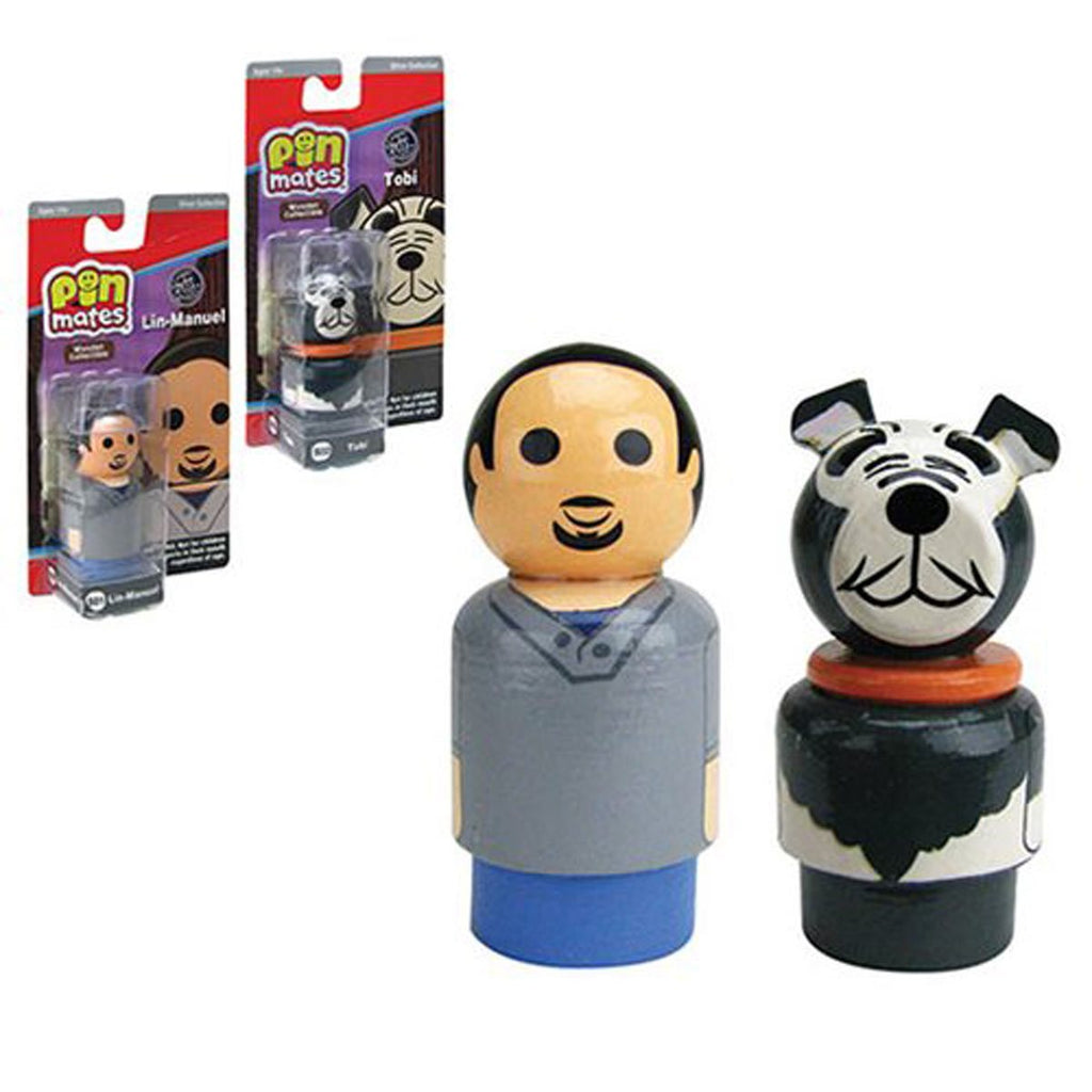 Lin-Manuel and Tobi Pin Mates Wooden Collectibles Set of 2