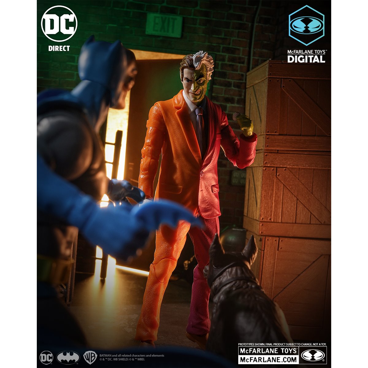 DC Direct Wave 4 Two-Face The Silver Age 7-Inch Scale Action Figure with McFarlane Toys Digital Collectible
