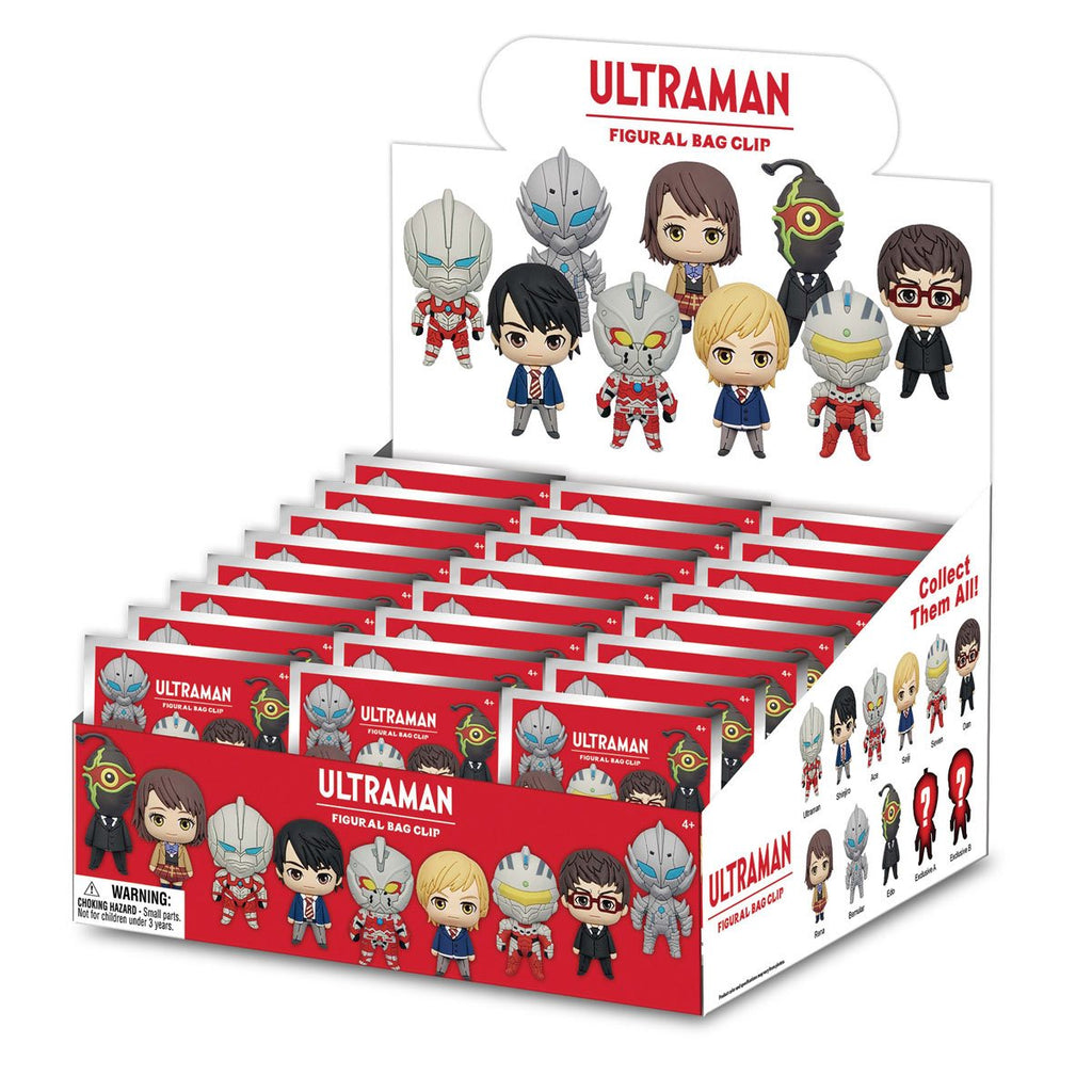 Ultraman Figural Bag Clip Display Case of 24