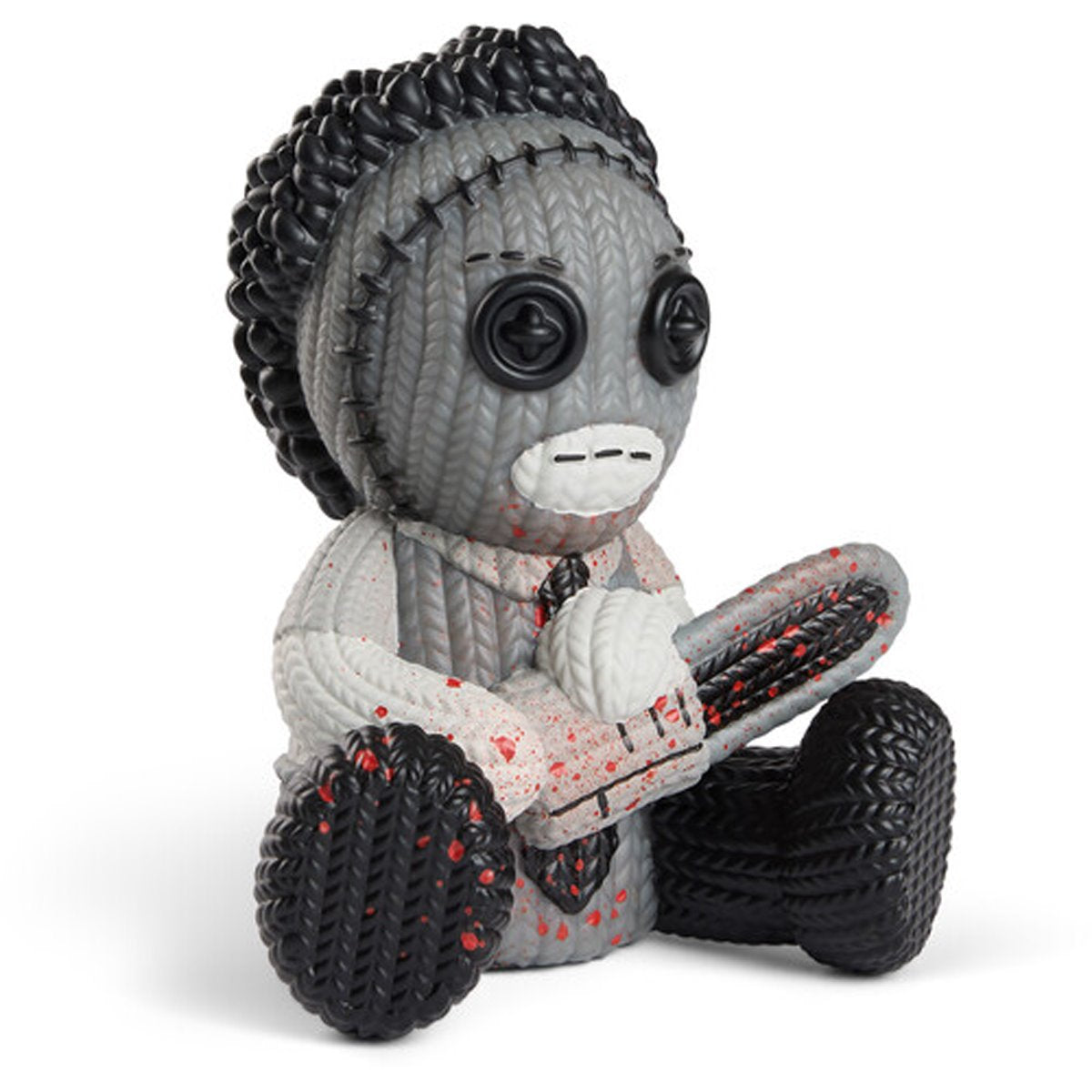 The Texas Chainsaw Massacre Leatherface #395 Bloody Black and White Handmade By Robots Vinyl Figure