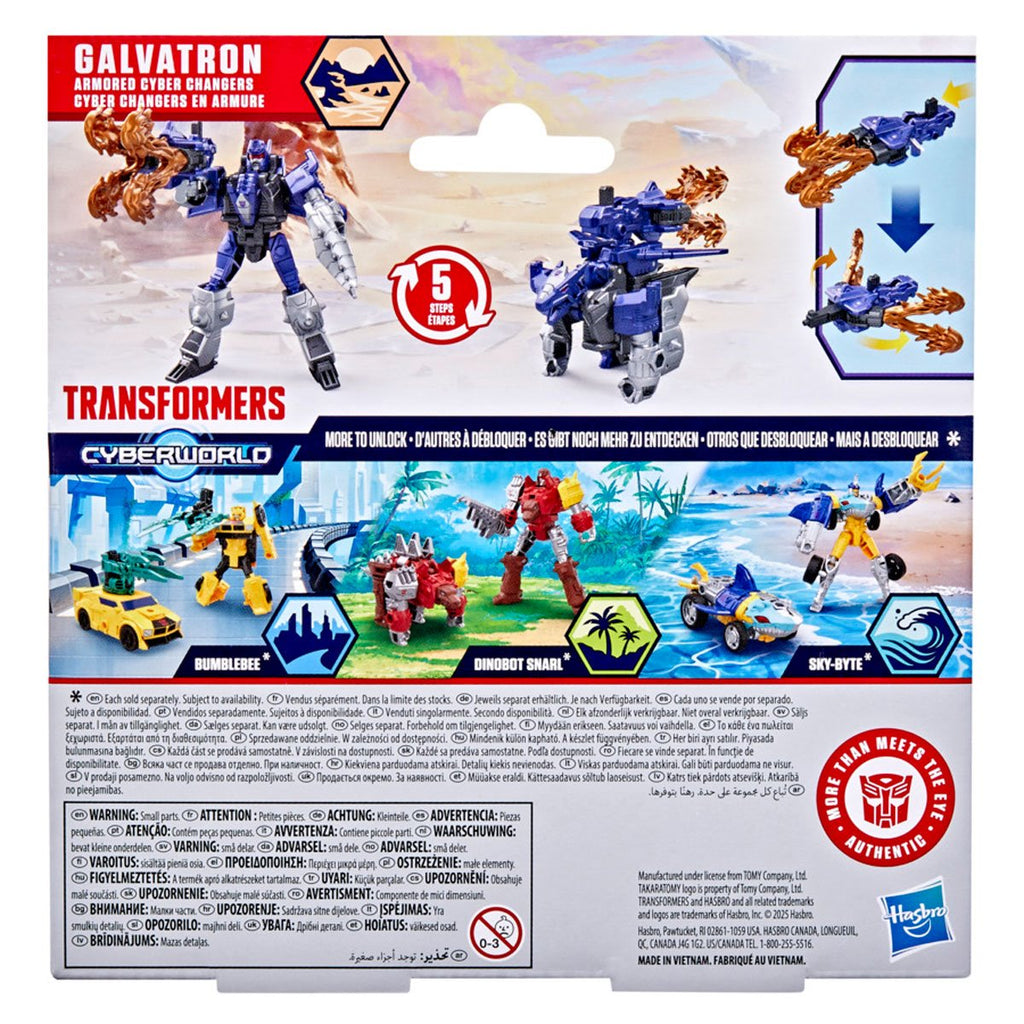 Transformers Cyberworld Armored Cyber Change Wave 3 Set of 4