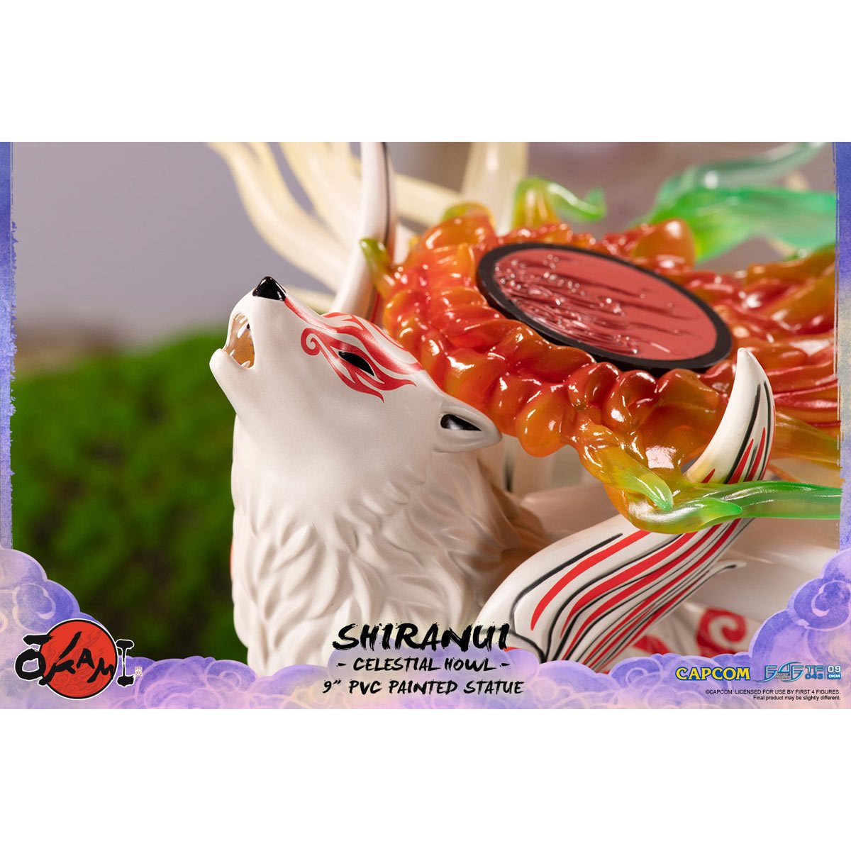 Okami: Shiranui 9-Inch Staute - Celestial Howl Pose