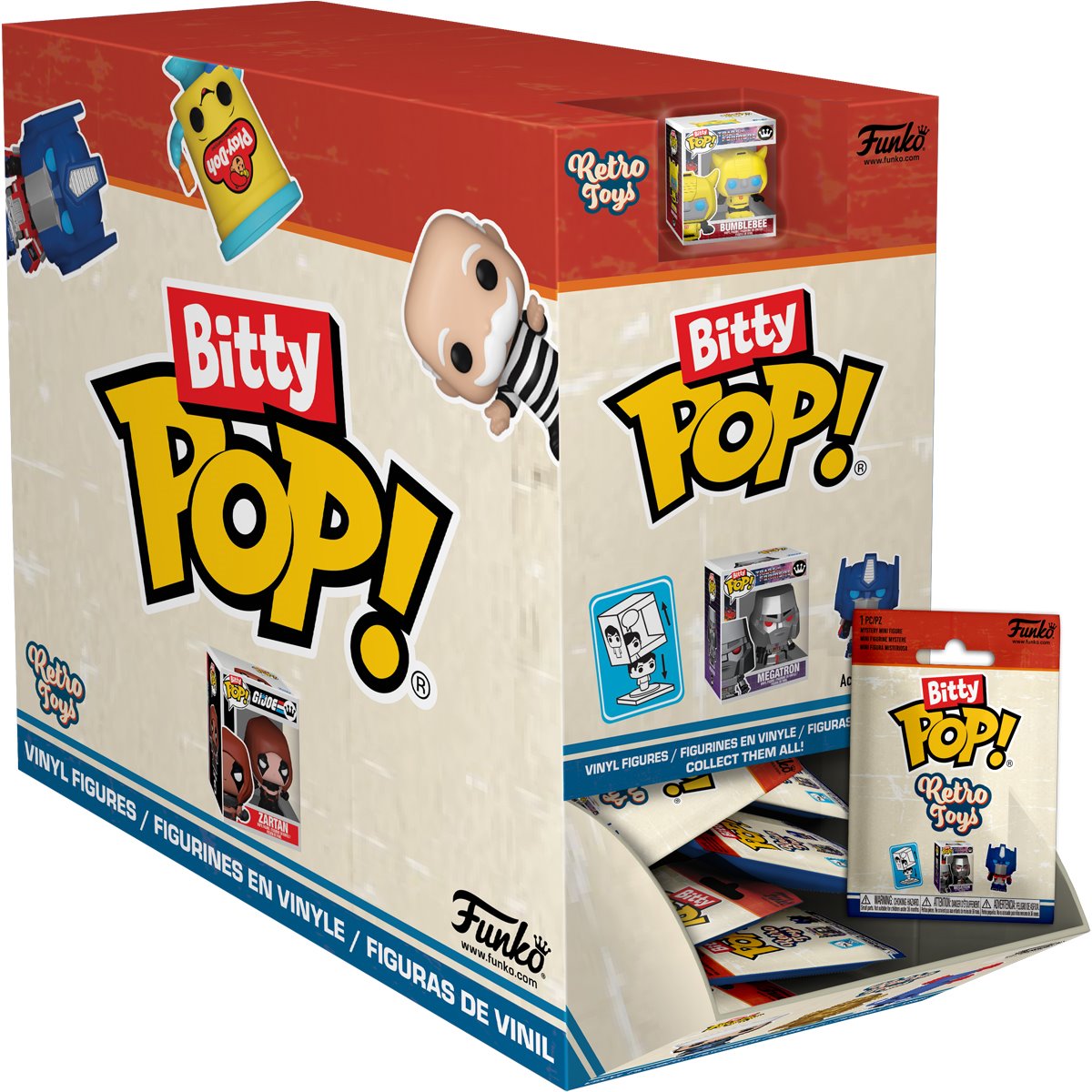 Retro Toys Funko Bitty Pop! Singles - Random 8-Pack