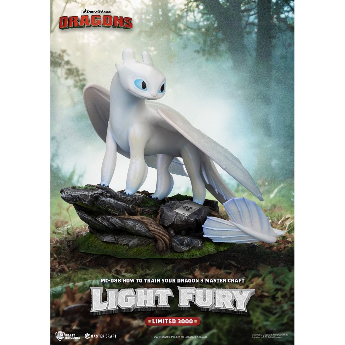 How to Train Your Dragon 3 Light Fury MC-088 Master Craft Statue