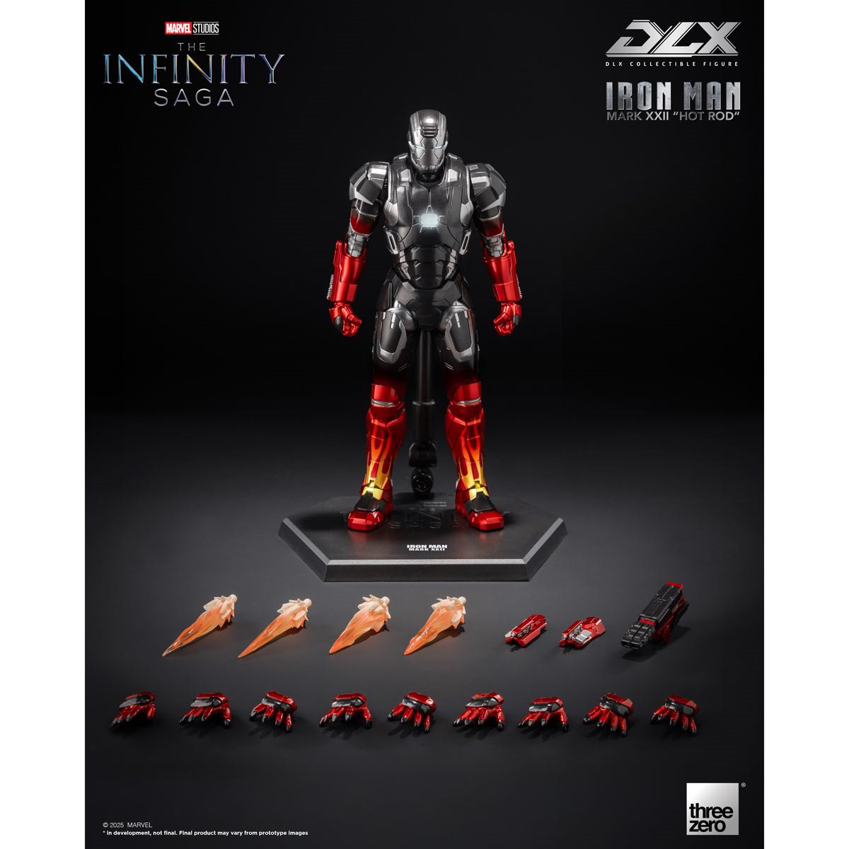 Marvel Studios Infinity Saga DLX Iron Man Mark 22 Hot Rod 1:12 Scale Action Figure