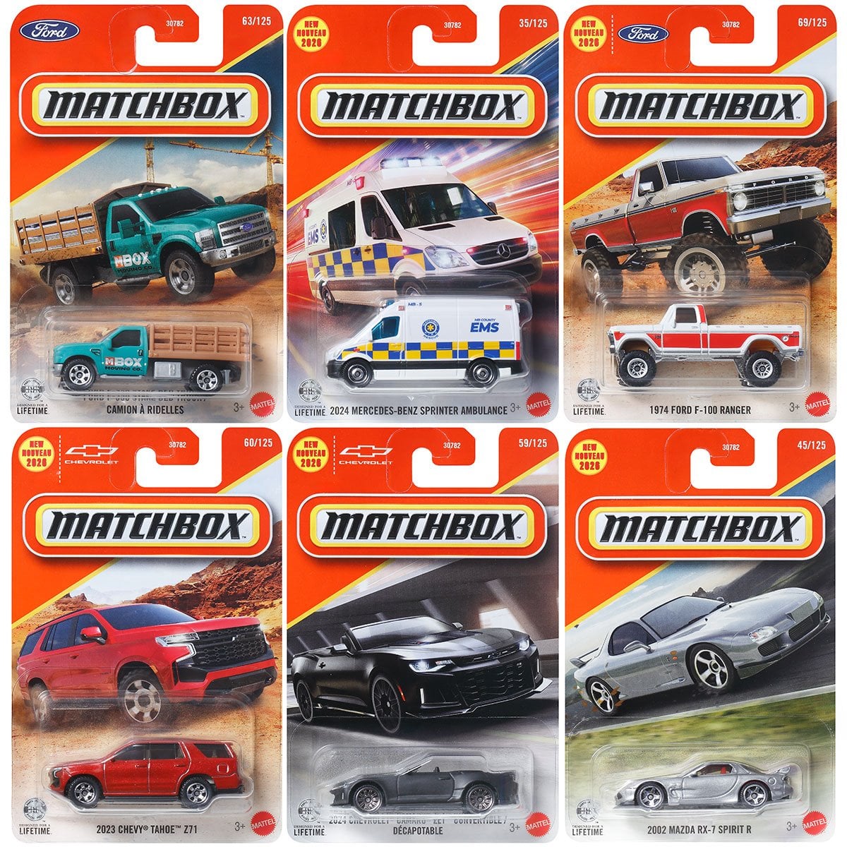 Matchbox Car Collection 2026 Mix 6 Vehicles Case of 24