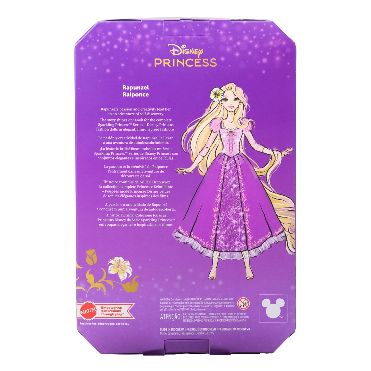 Disney Princess Sparkling Princess Rapunzel Fashion Doll