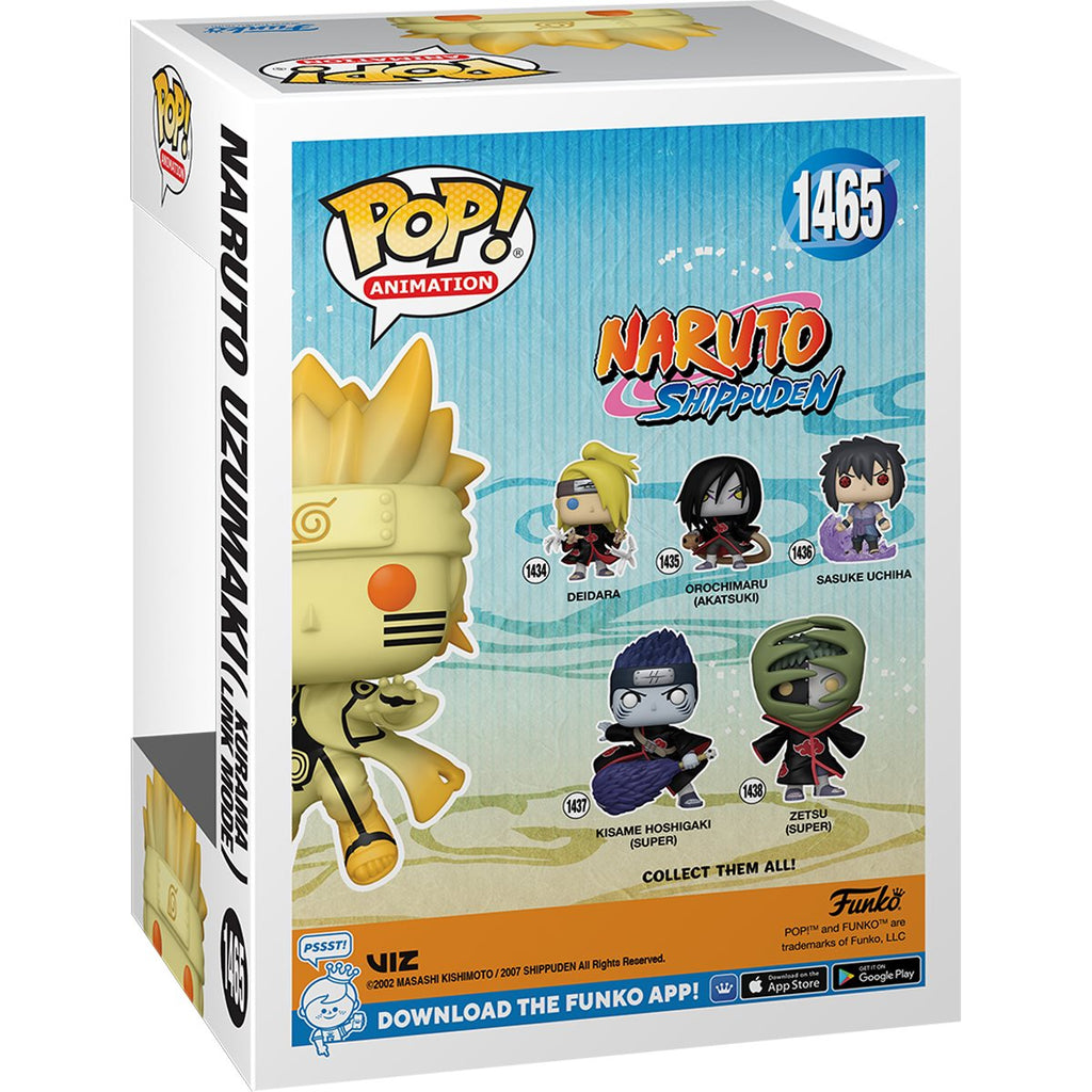 Naruto: Shippuden Naruto Uzumaki Kurama Link Mode Funko Pop! Vinyl Figure #1465 - AAA Anime Exclusive