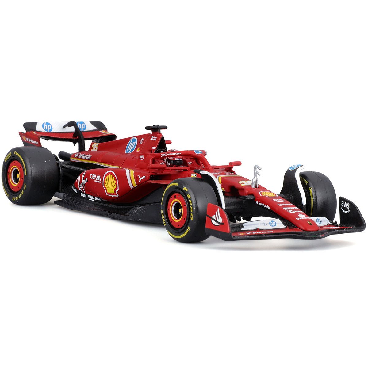 Formula 1 Ferrari SFR SF-24 Charles Leclerc #16 with Helmet (2024) Die-Cast Metal 1:43 Scale Vehicle