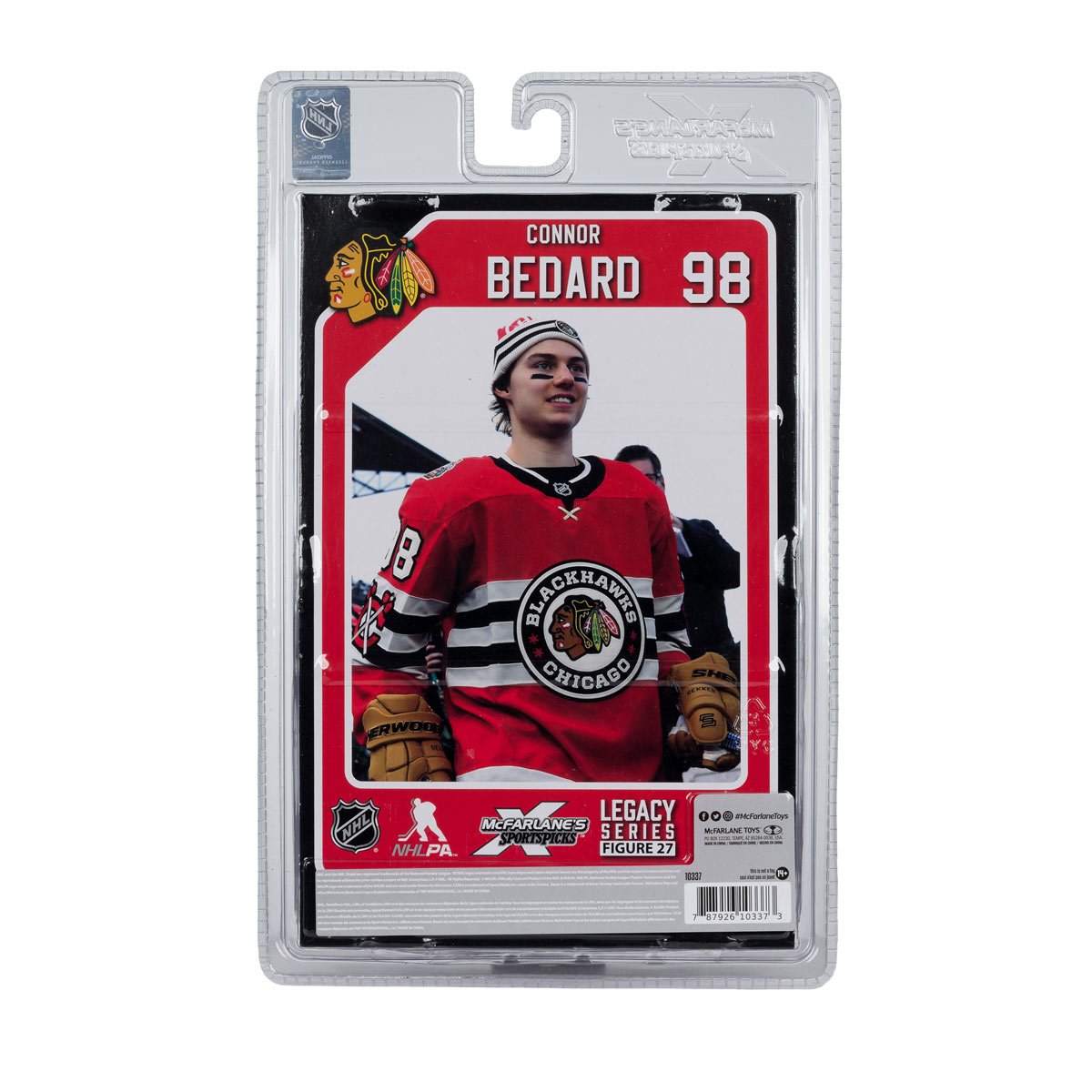 NHL SportsPicks Chicago Blackhawks Connor Bedard Winter Classic Jersey 7-Inch Posed Figure