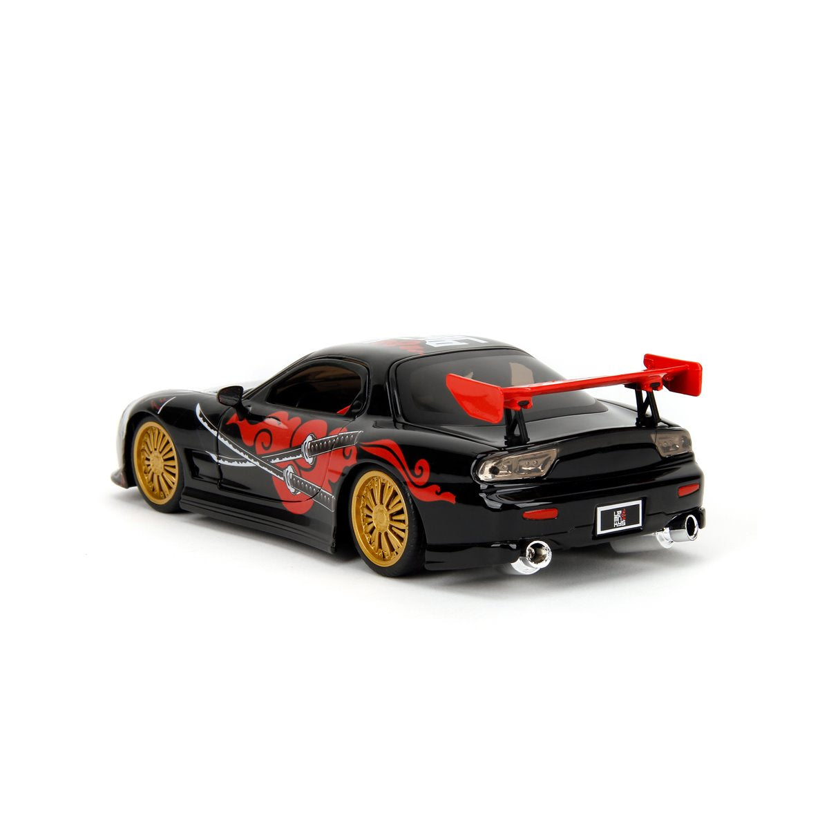 Hollywood Rides Lab Monkeys 1993 Mazda RX7 1:24 Scale Die-Cast Metal Vehicle with Saru Figure