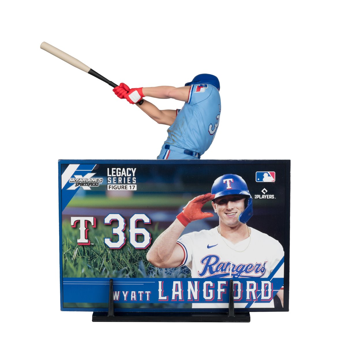 MLB SportsPicks Texas Rangers Wyatt Langford 7-Inch Posed Figure