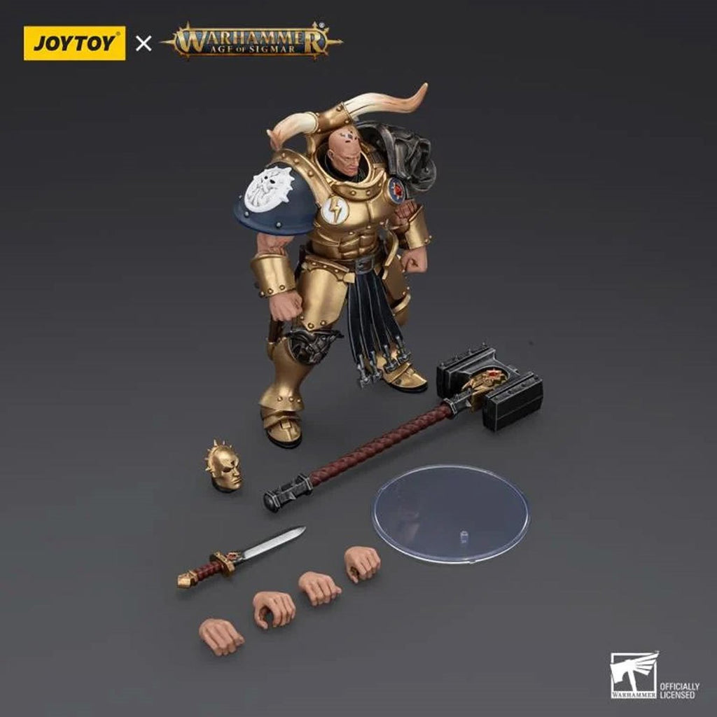 Joy Toy Warhammer Age of Sigmar Stormcast Rostus Oxenhammer 1:18 Scale Action Figure
