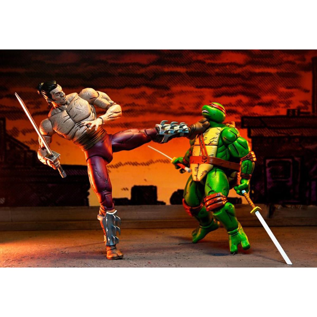 Teenage Mutant Ninja Turtles Mirage Comics Worms of Madness Shredder Action Figure 2-Pack