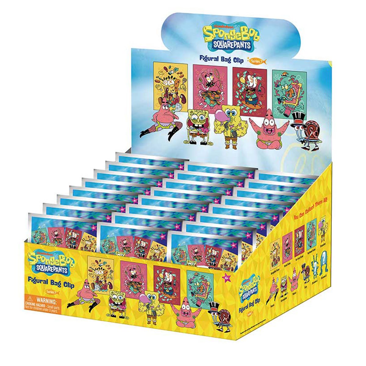 Nickelodeon Series 7 3D Foam Bag Clip Random 6-Pack