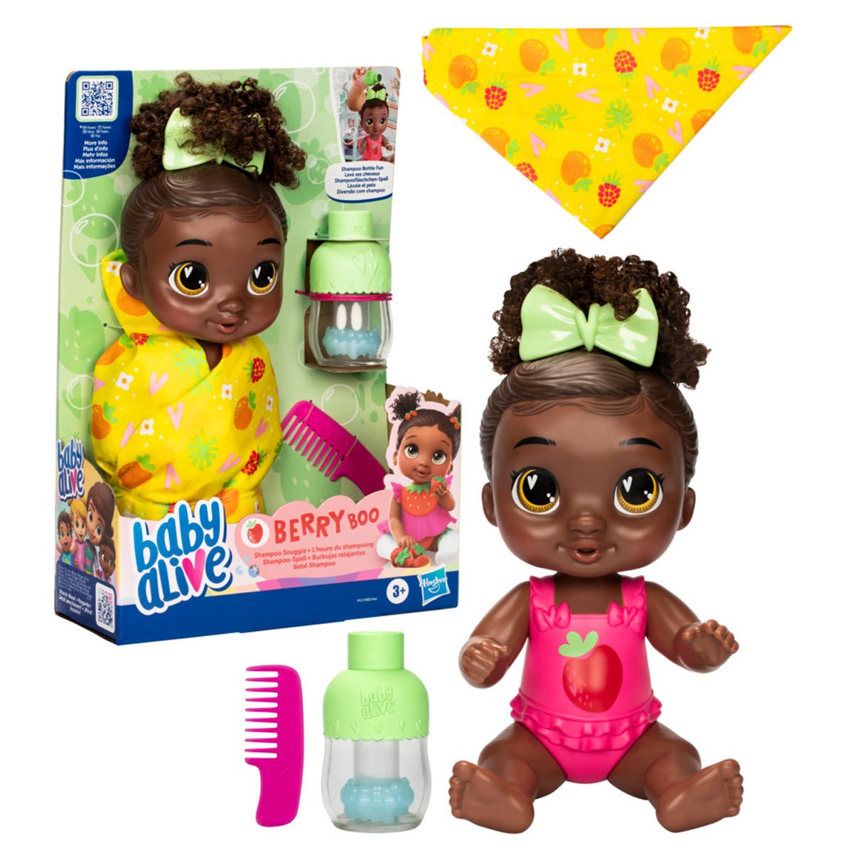 Baby Alive Shampoo Snuggle Berry Boo 11-Inch Doll