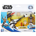 Star Wars Epic World of Action IG-11 & Grogu Speeder Bike, 4-Inch Scale Action Figures & Vehicle Set