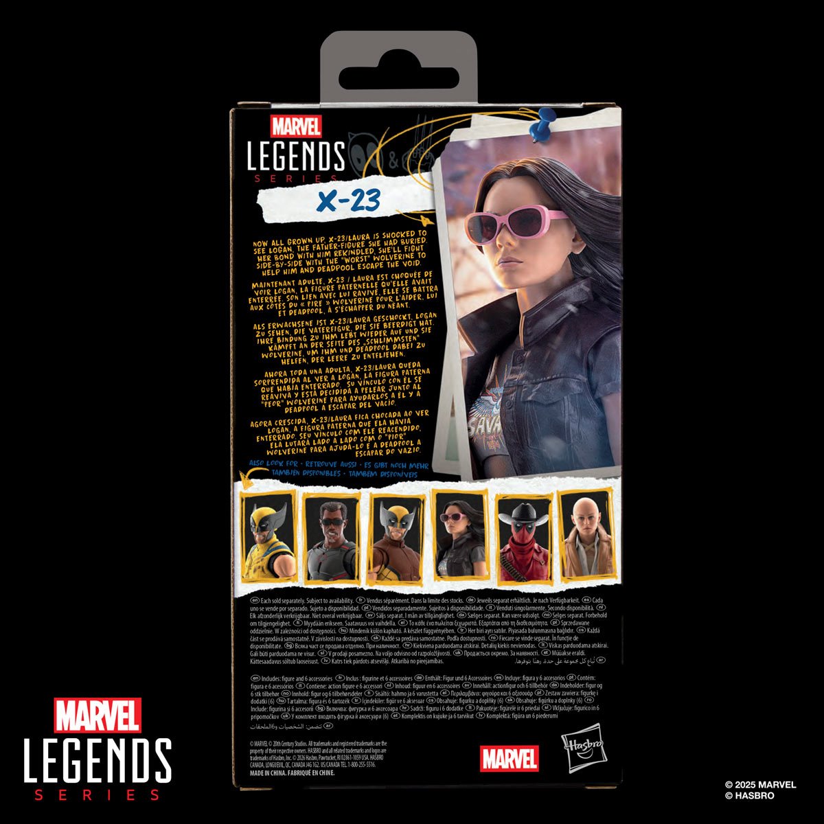 Deadpool & Wolverine Marvel Legends 6-Inch Action Figure Wave 2 Case of 6