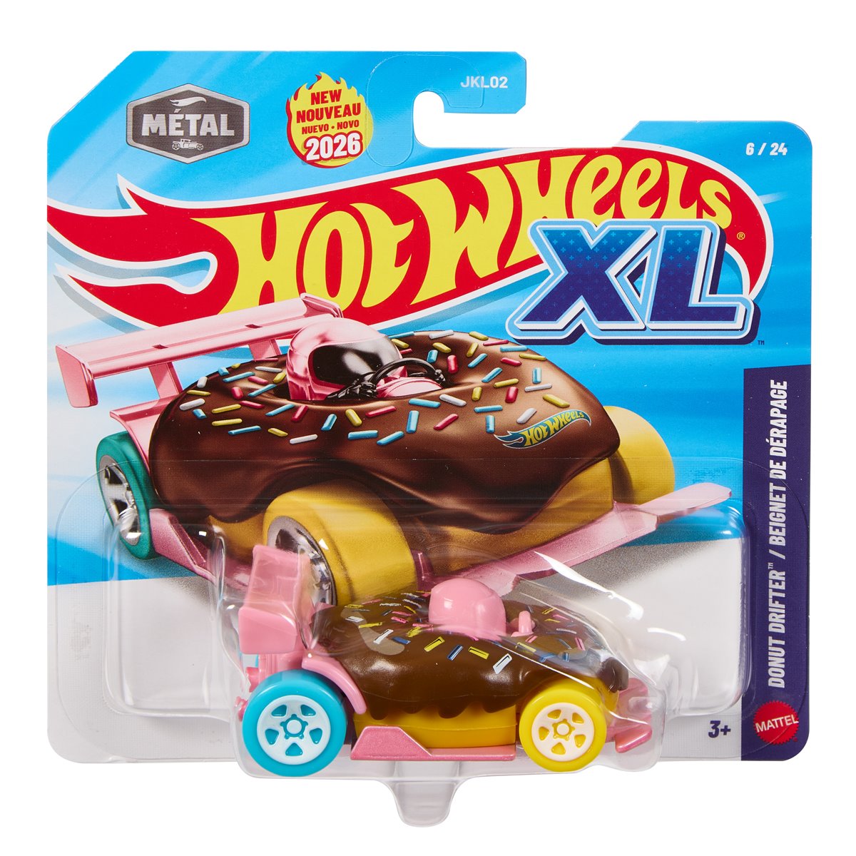Hot Wheels XL Vehicles 1:43 Scale 2026 Mix 1 Case of 6