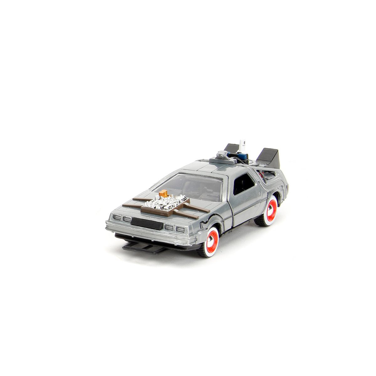 Hollywood Rides Back to the Future Time Machine 1:32 Die-Cast Metal Vehicle 3-Pack