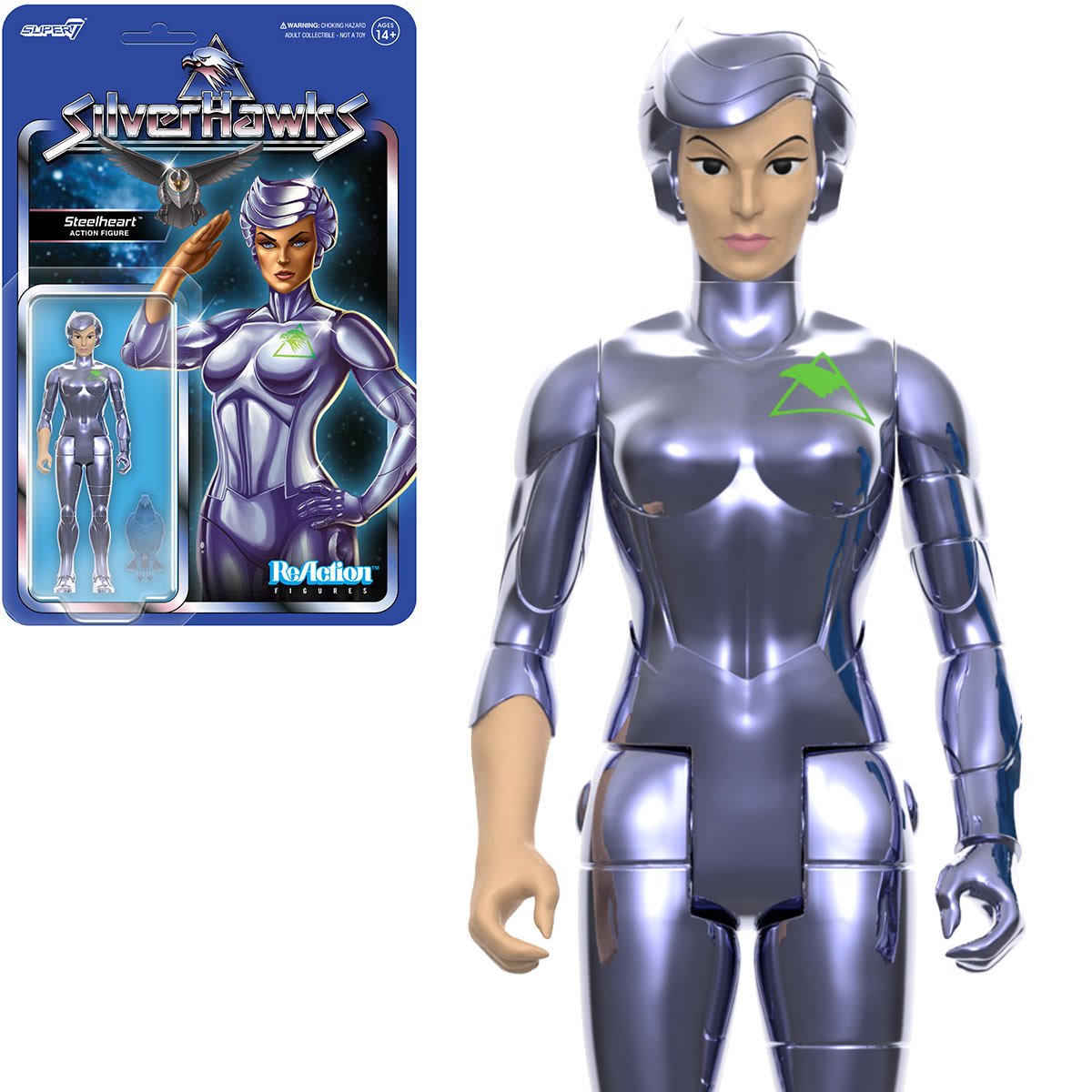 SilverHawks Steelheart (Toy Version) 3 3/4-Inch ReAction Figure