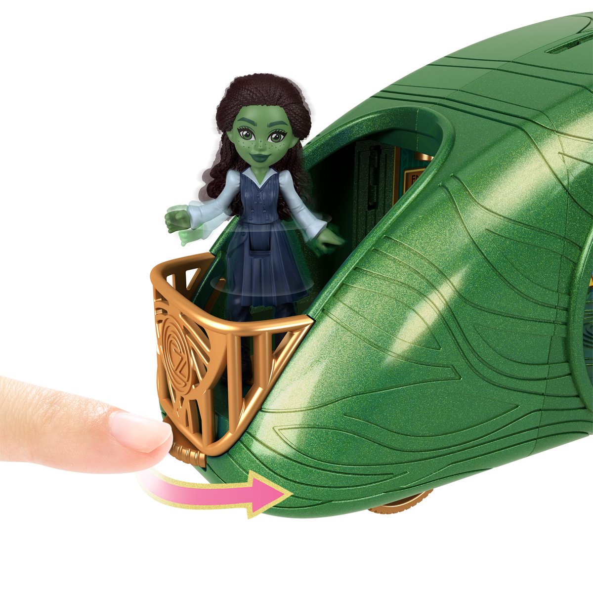 Wicked Emerald City Train Playset with Elphaba Mini-Doll