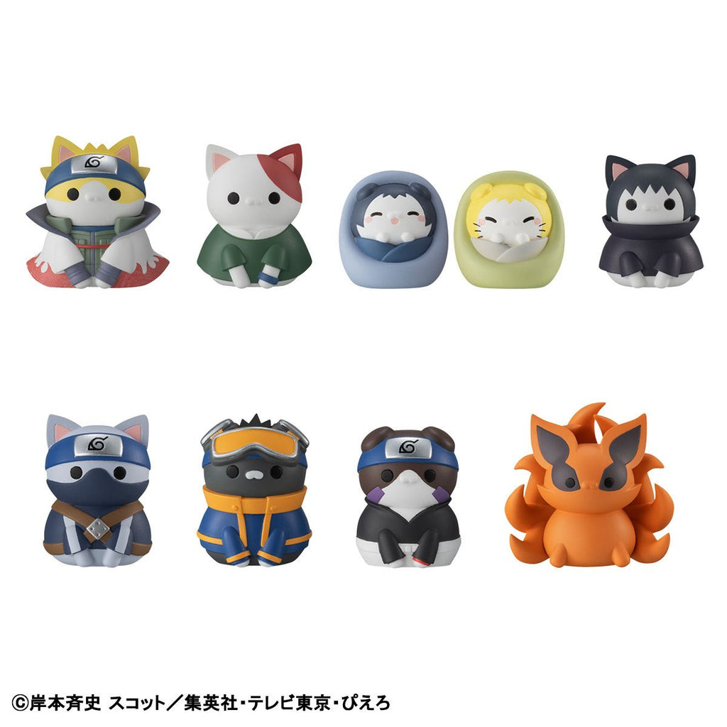 Naruto: Shippuden Nyaruto! Once Upon A Time In Konoha Village Mega Cat Project Mini-Figure Case of 8 - Repeat