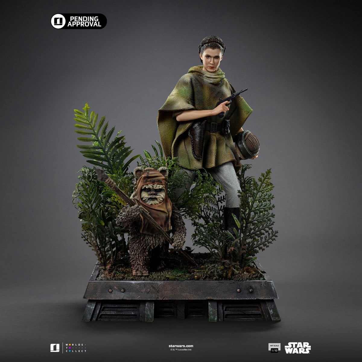 Star Wars: Return of the Jedi Leia and Wicket 1:10 Art Scale Limited Edition Statue