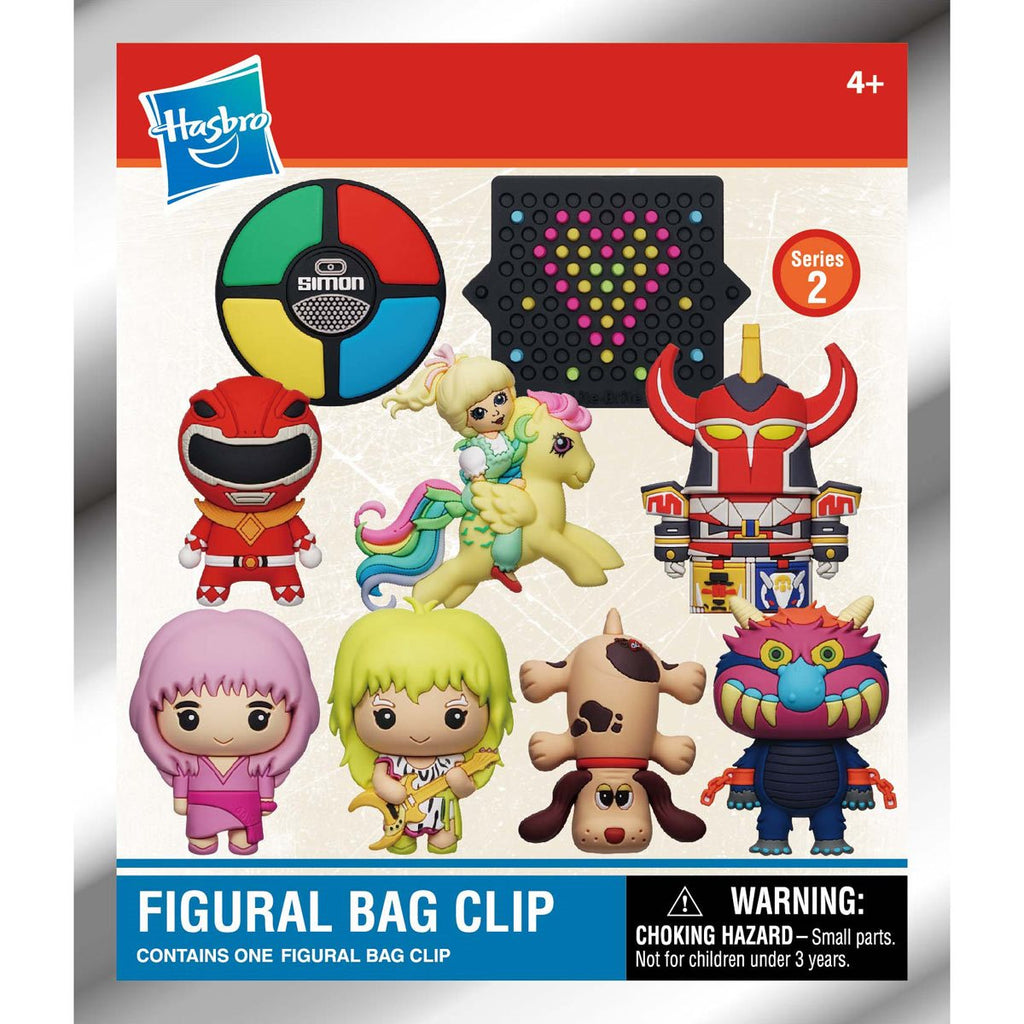 Hasbro Retro Toys Series 2 3D Foam Bag Clip Random 6-Pack
