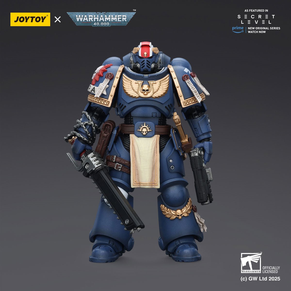 Joy Toy Warhammer 40,000 Ultramarines Titus with Laurels of Victory 1:18 Scale Action Figure