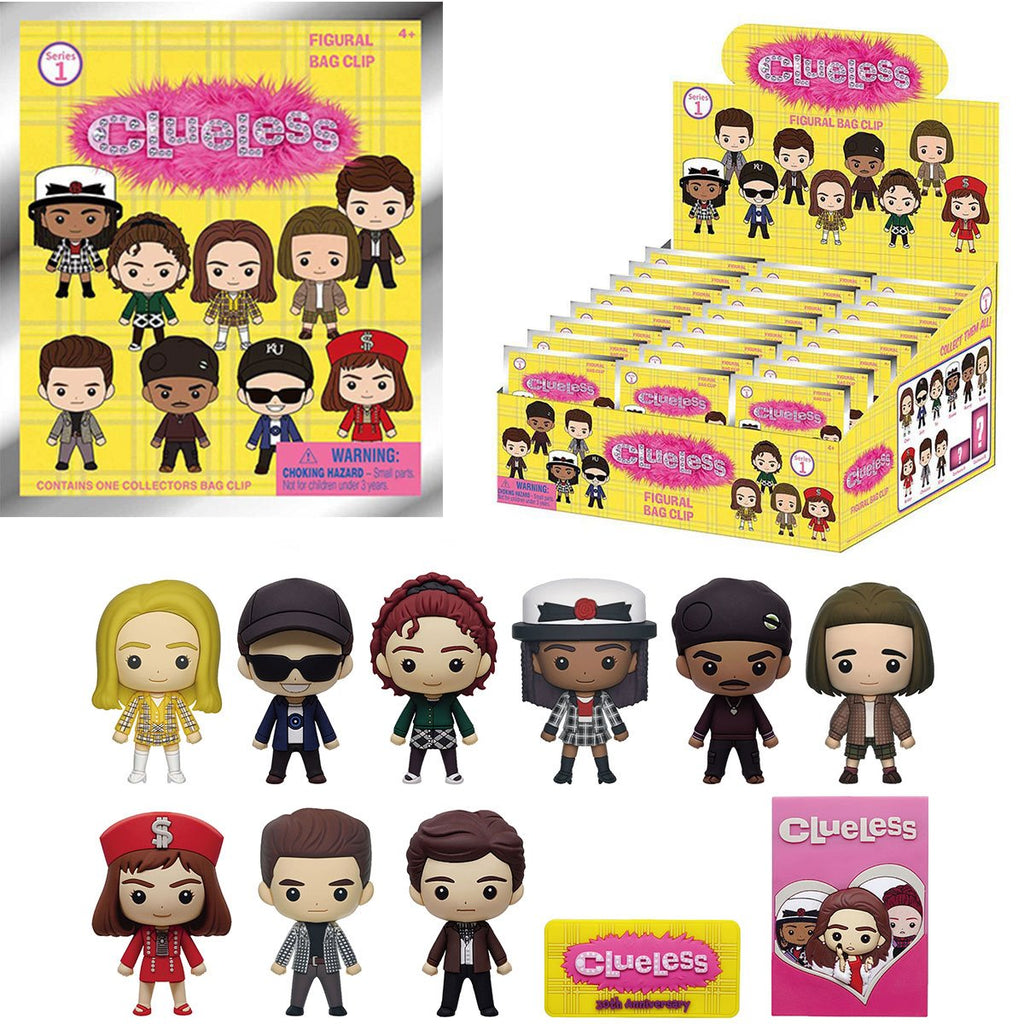 Clueless 30th Anniversary 3D Foam Bag Clip Display Case of 24