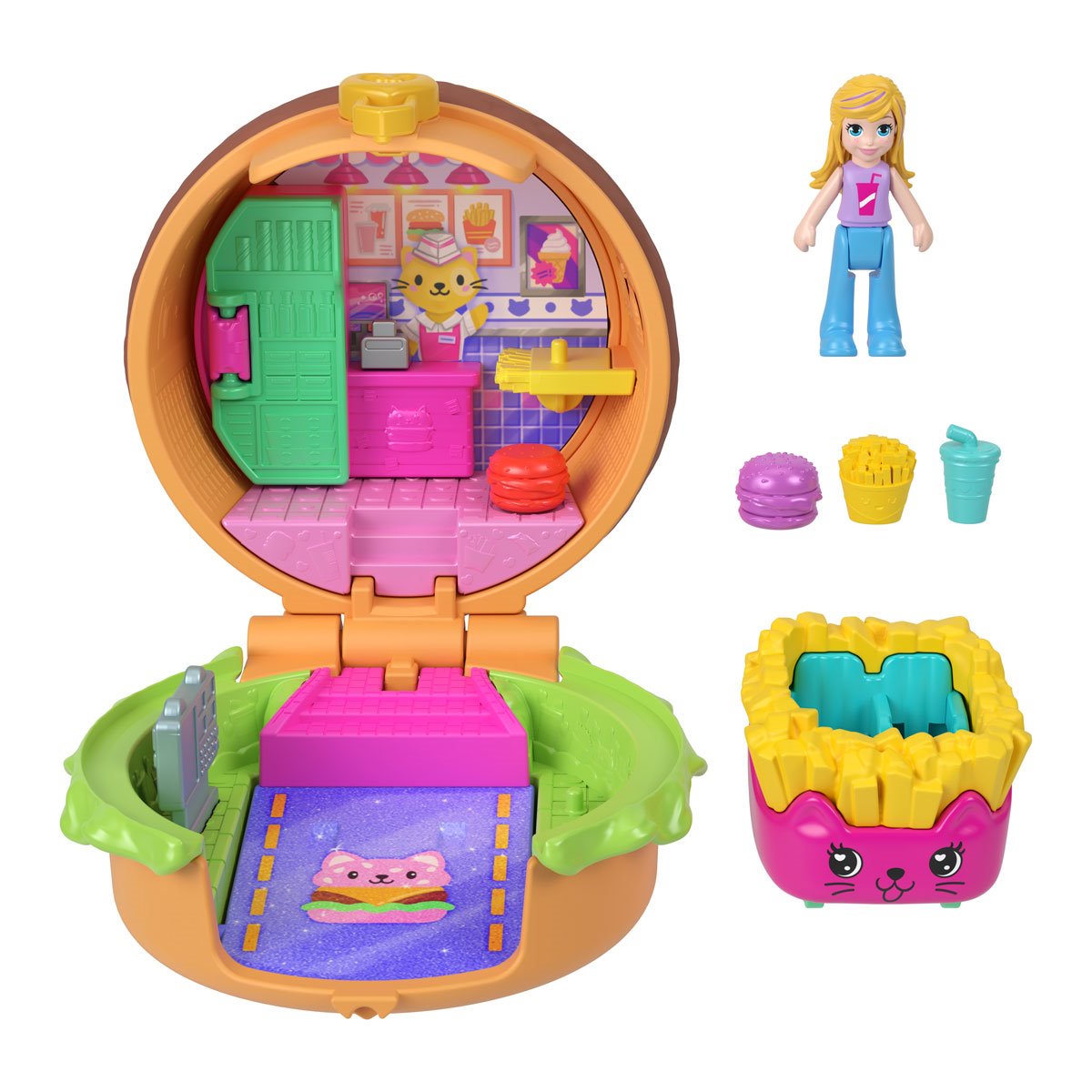 Polly Pocket Tiny Take Out Reveal Playset Case of 8