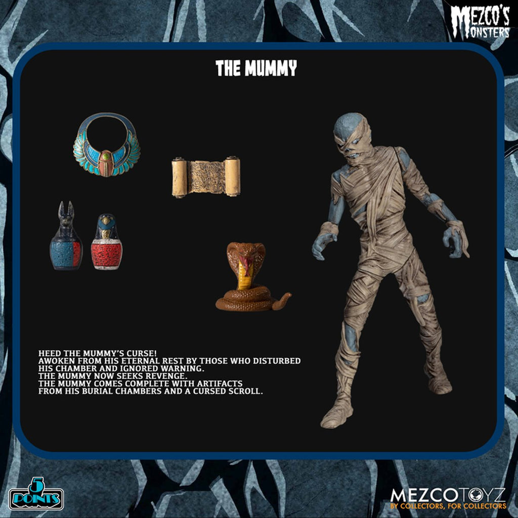 Mezco's Monsters Tower of Fear 5 Points Action Figures Deluxe Playset