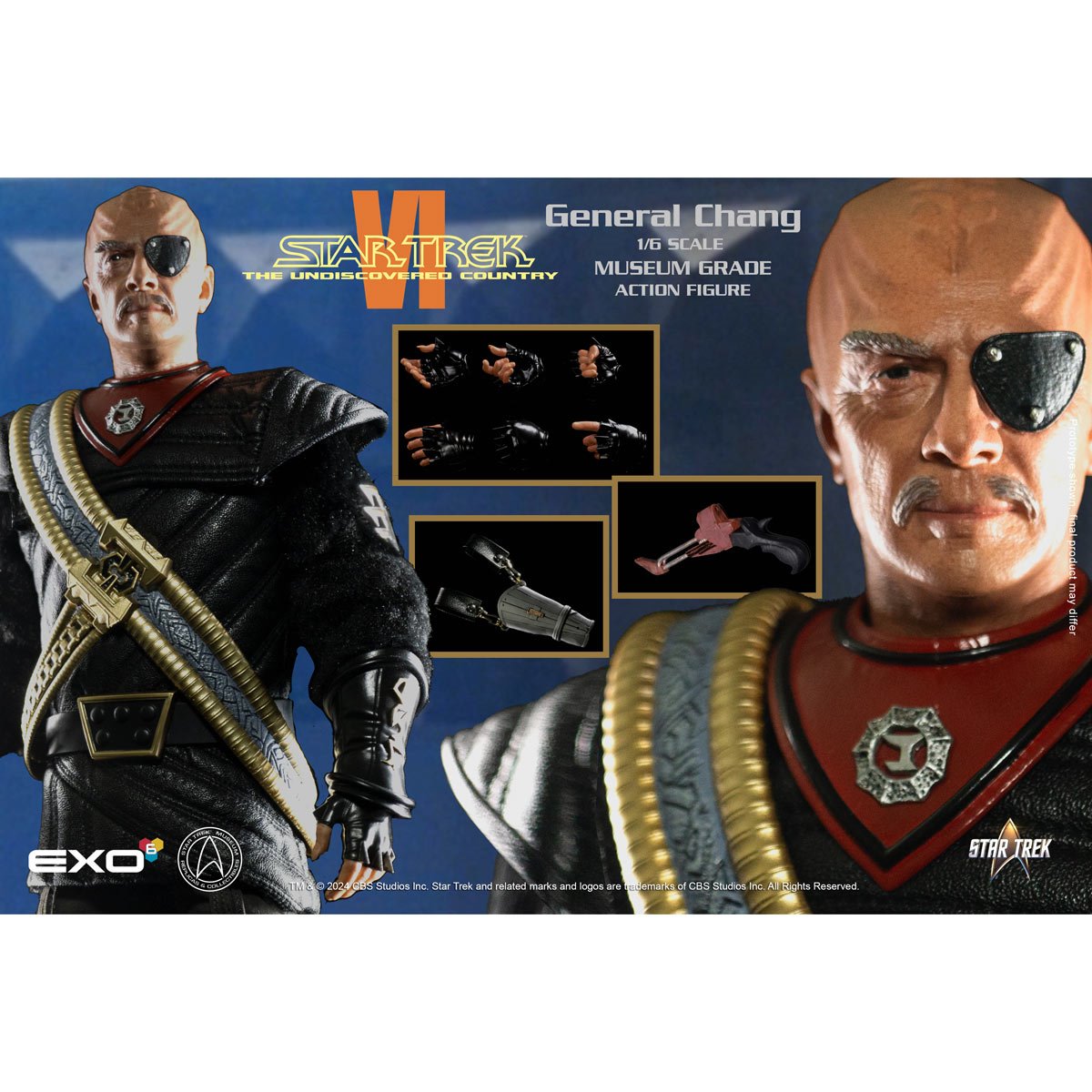 Star Trek VI: The Undiscovered Country General Chang  1:6 Scale Action Figure