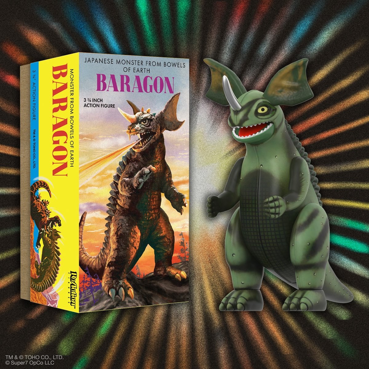 Godzilla Baragon (Marusan Tin) 3 3/4-Inch ReAction Figure