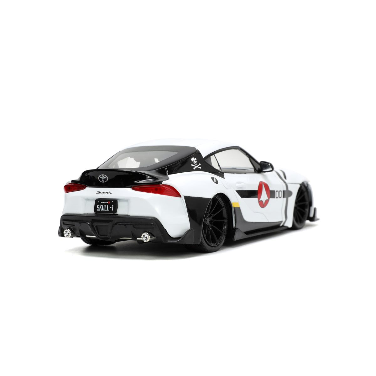 Robotech Hollywood Rides 2020 Toyota Supra 1:24 Scale Die-Cast Metal Vehicle with Roy Fokker Figure