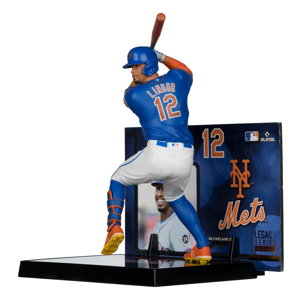 MLB SportsPicks New York Mets Francisco Lindor 7-Inch Posed Figure Case of 6